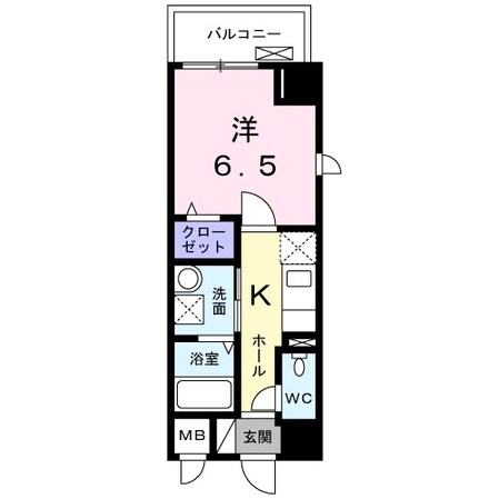 河堀口駅 徒歩2分 5階の物件間取画像